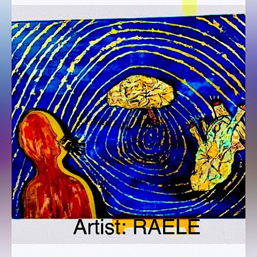 Orig Art-MultiDimensional 18x24 Seen&Unseen FingerprintsofLifeJustBreathe Signed